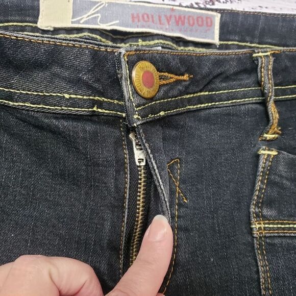 Vintage Hollywood Jeans, jean shorts  90s classic 80s/90s - Picture 3 of 15